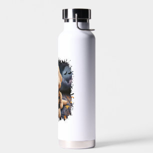 Goldendoodle Dog Halloween Water Bottle