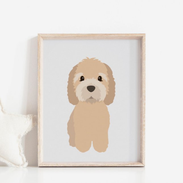 GoldenDoodle Dog Nursery & Kids Room Decor Poster (Creator Uploaded)
