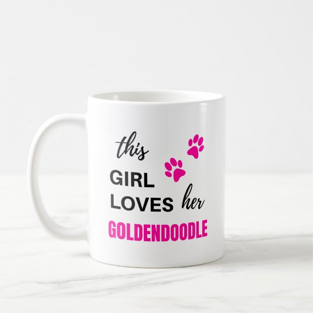 Goldendoodle Dog Owner Mum Mother Coffee Mug (Left)
