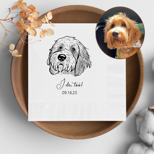 Goldendoodle Dog Personalised I Do Too  Napkins
