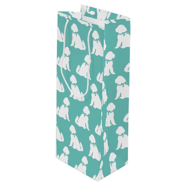 Goldendoodle Dog Puppy Labradoodle Wine Gift Bag (Front Angled)