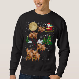 Goldendoodle Dog Tree Christmas Sweater Xmas Pet D