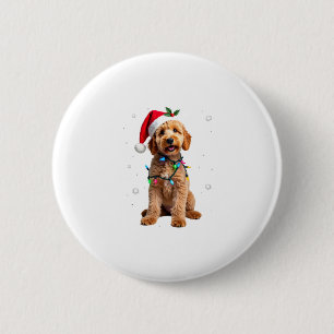 Goldendoodle Dog Tree Christmas Sweater Xmas Pet D 6 Cm Round Badge