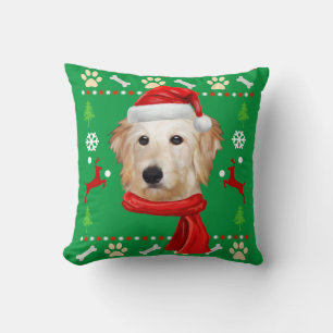 Goldendoodle Dog Ugly Christmas Cushion
