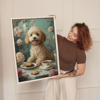 Goldendoodle Dog Vintage Tea