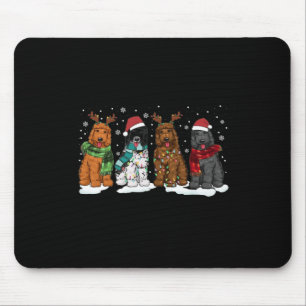 Goldendoodle Dogs Christmas Lights Golden Doodle D Mouse Mat