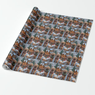 Goldendoodle Dogs Christmas Snow Holiday Wrapping Paper