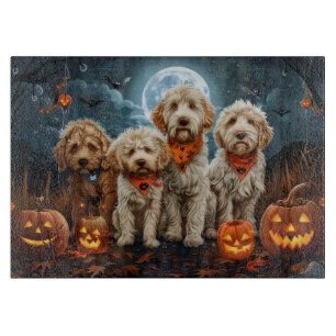 Goldendoodle Halloween Spooky  Cutting Board