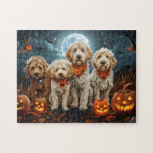 Goldendoodle Halloween Spooky Jigsaw Puzzle