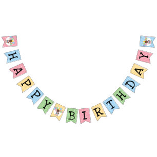 Goldendoodle Happy Birthday Party Bunting Flags
