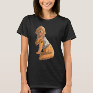 Goldendoodle I Love Mum Tattoo Dog  Mother's Day 1 T-Shirt