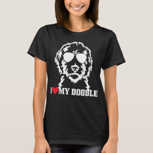 Goldendoodle I Love My Doodle Mum Labradoodle Dog T-Shirt