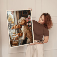 Goldendoodle in French Bakery Art