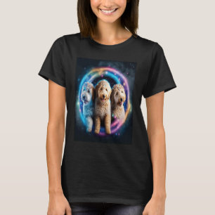 Goldendoodle In Space With Donuts Cute Doodle Boys T-Shirt