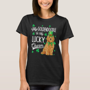 Goldendoodle Is My Lucky Charm St Patricks Day Dog T-Shirt