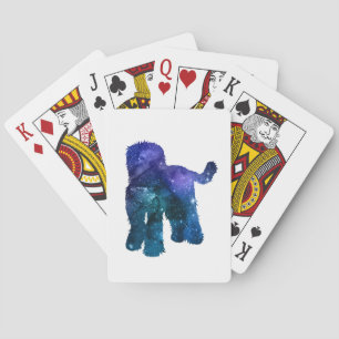 Goldendoodle Labradoodle Art Silhouette Playing Cards