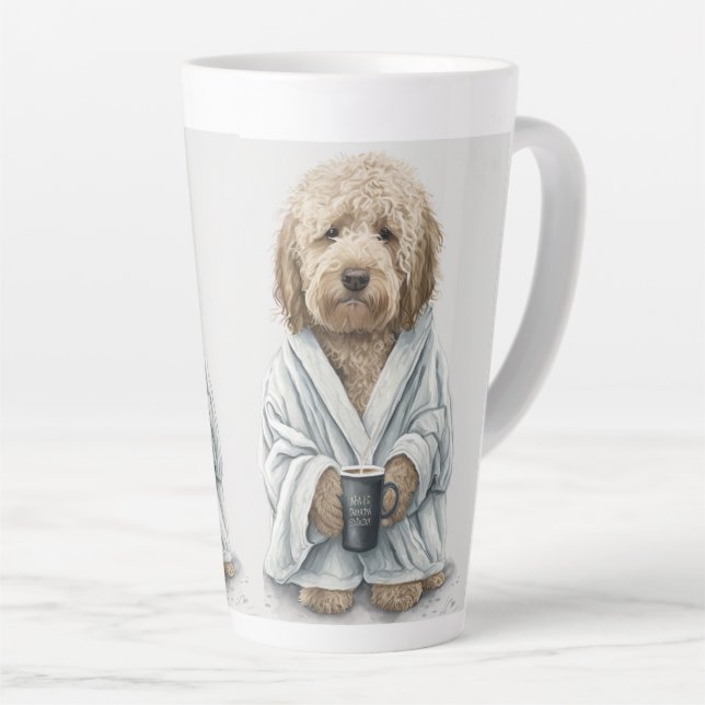 Goldendoodle labradoodle dog lover gift latte mug (Right Angle)