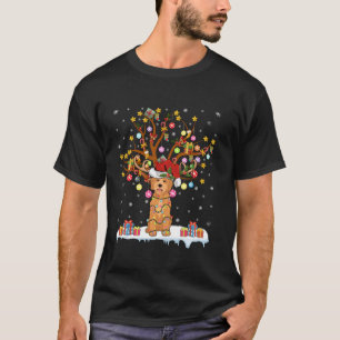 Goldendoodle Lighting Xmas Gift Goldendoodle Chris T-Shirt