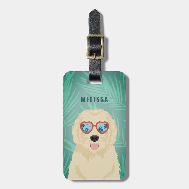 Goldendoodle Luggage Tag (Front Vertical)