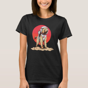 Goldendoodle Mars Funny Dog Astronaut T-Shirt
