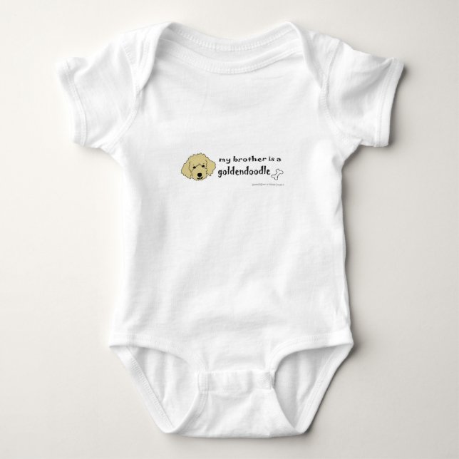 goldendoodle - more breeds baby bodysuit (Front)