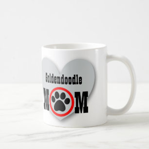 Goldendoodle Mum Dog Lover Paw Print Gift HY4 Coffee Mug