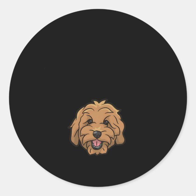 Goldendoodle Mum Doodle Mama Golden Doodle Classic Round Sticker (Front)
