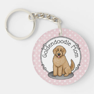 Goldendoodle Mum Doodle Mum (golden red) Dog mum Key Ring