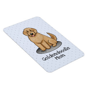 Goldendoodle Mum Doodle Mum (golden red) Dog mum Magnet