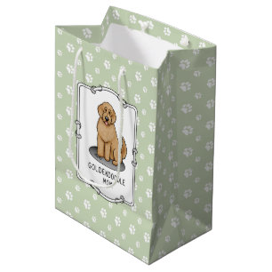 Goldendoodle Mum Doodle Mum (golden red) Dog mum Medium Gift Bag