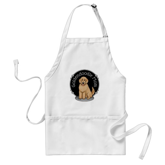 Goldendoodle Mum Doodle Mum (golden red) Dog mum Standard Apron (Front)