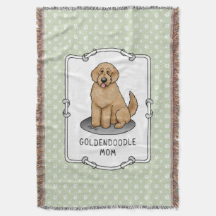 Goldendoodle Mum Doodle Mum (golden red) Dog mum Throw Blanket