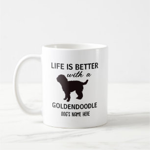 Goldendoodle Personalised Life is Better Coffee Mug