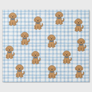 Goldendoodle Plaid Paper