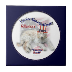 Goldendoodle Poliltical Humour Tile