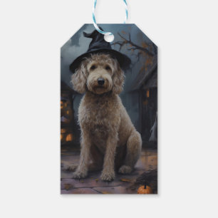 Goldendoodle Pumpkins Halloween Scary Gift Tags