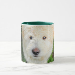 Goldendoodle Puppy Looking At Camera Mug