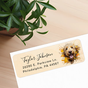 Goldendoodle Return Address Label