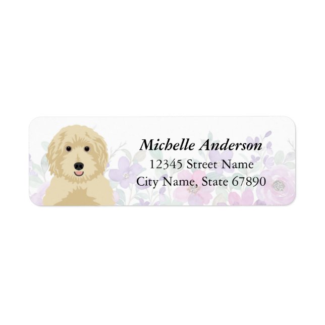 Goldendoodle Return Address Labels (Front)