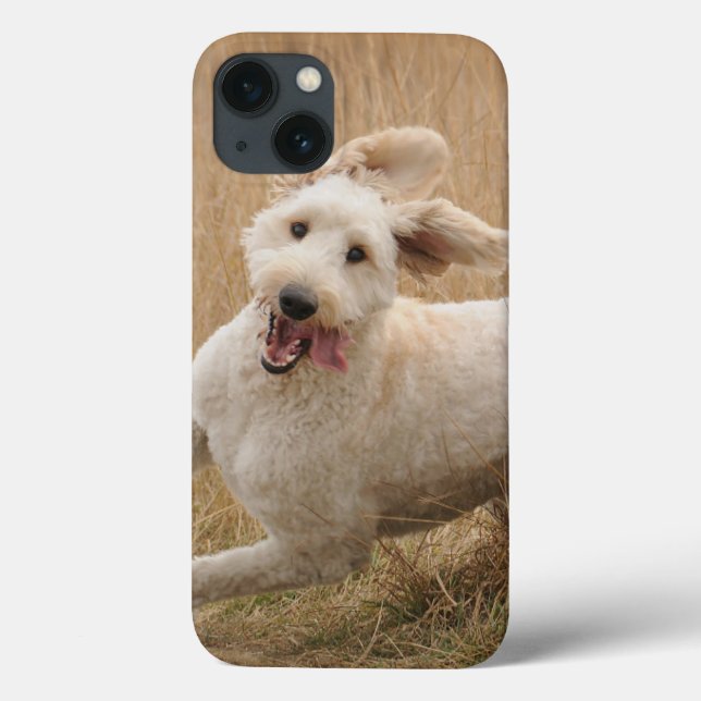 Goldendoodle Runs Through Grass Case-Mate iPhone Case (Back)