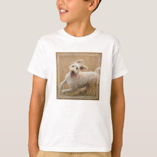 Goldendoodle Runs Through Grass T-Shirt