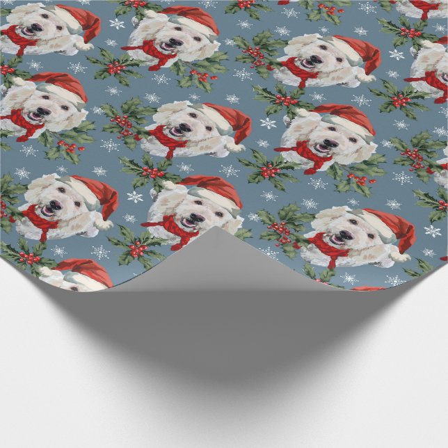 Goldendoodle’s Holiday Wrapping Paper (Corner)