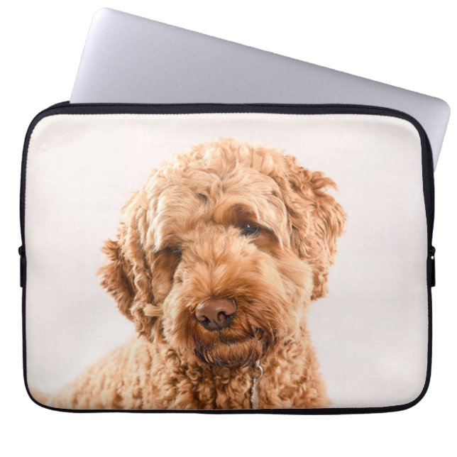 Goldendoodle Studio Portrait Laptop Sleeve (Front)