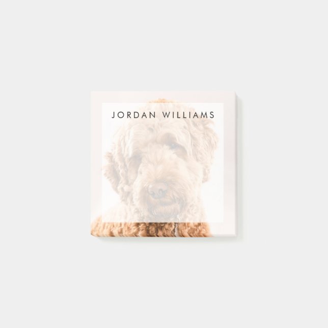 Goldendoodle Studio Portrait Post-it Notes (Front)