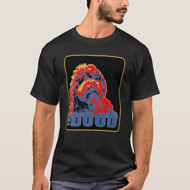 Goldendoodle The Dood Funny Vintage Retro Tee Dad  (Front)
