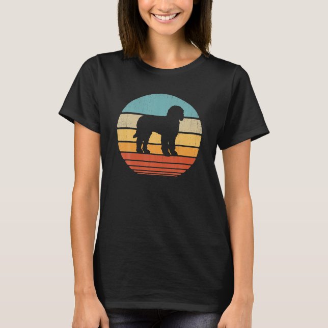 Goldendoodle Vintage Silhouette Retro Gift Dog T-Shirt (Front)