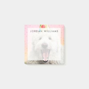 Goldendoodle With Party Hat Post-it Notes