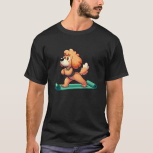Goldendoodle Yoga Dog Funny Meditation T-Shirt