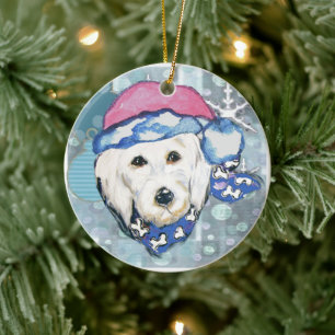 GOLDENDOODLES CERAMIC TREE DECORATION