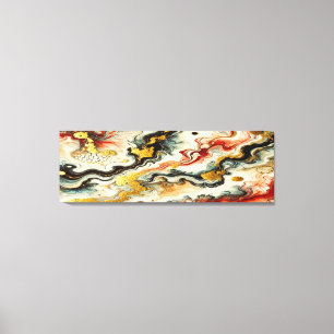 Goldene Flüsse Canvas Print